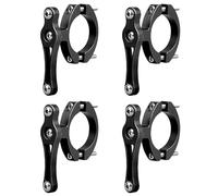 ISTOVO 4X Vélo Vélo Tout Térrain Bouteille d'eau Clip Cage Titulaire Pince Guidon Support Tige de Selle Guidon Fourche Cadre Tube, Noir