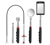 ISTOVO 5 PièCes Aimant TéLescopique Pick Up Tool Set Outil à Griffe Extensible Pliable Ressort TéLescopique pour ÉVier Draine Cuisine