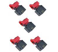 ISTOVO 5 Pièces FA2-6/1BEK 250V 6A 5E4 Serrure Sur Outil électrique Perceuse électrique Interrupteur à Gâchette Interrupteur de Raccords pour Outils électriques