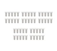 ISTOVO 50 Pcs Enfants T-Forme En Plastique Sucette Clips Sucette Dummy Style Porte-Badge Blanc