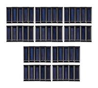 ISTOVO 50 Pieces Mini Panneau Solaire Nouveau 0.5 V 100 MA Panneaux Solaires Panneaux Photovoltaiques Module Solaire Chargeur de Batterie DIY 53 x 18 x 2.5mm