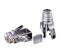 ISTOVO 50 PièCes SéRies Cat6 RJ45 Connecteur UTP CâBle Ethernet Jack 8P8C RéSeau Cat 6 Modulaire Bouchons avec 6,5 Mm RJ45 Caps