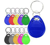 ISTOVO 50 PièCes SéRies T5577 éTiquette de Clé Vierge RFID Puce Anneau Cartes éTiquettes Porte-CléS 125 Khz Copie RéInscriptible Inscriptible en Double