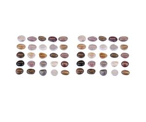 ISTOVO 50 Pierres Inspirées Gravées avec Paroles D'Encouragement Pierres Gravées d'or pour Affirmation D'Inquiétude Pierres de Méditation