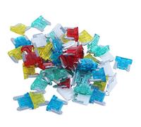 ISTOVO 50Pc Slim Low Profile Mini Blade Fuse ATT Car Truck RV 10/15/20/25 / 30AMP Set