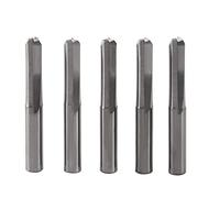 ISTOVO 5Pcs 6mm 22mm À Double Tranchant Droit Peu De Routeur Droite Fin Fraise Fraise 2 Flûtes Cnc Coupe Droite En Acier De TungstÈNe Peu Pour Le Travail Du Bois