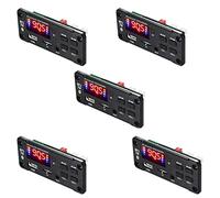 ISTOVO 5X Amplificateur 25Wx2 12V Carte de Décodeur Mp3 Module Audio Bluetooth 5.0 Lecteur MP3 de Voiture de Musique sans Fil