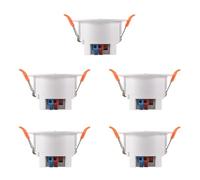 ISTOVO 5X Capteur de Présence Humaine Tuya ZigBee MmWave avec Détection de Radar à Micro-Ondes de Luminance Capteur de Mouvement PIR Celling Mount