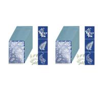 ISTOVO 60 Feuilles de Papier Cyanotype, Kit de Papier D'Art Solaire, Papier à Dessin Solaire Papier D'Impression Nature pour Enfants Adultes Artisanat D'Art