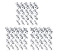 ISTOVO 60 Pièces M 4 M5 M6 M8 Écrous de Cric, Attaches D'Écrou de Vis D'Expansion en Acier au pour Sécuriser L'Étiquette de Conteneur de Cadre de Plaque