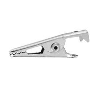 ISTOVO 600PCS 1.06 Pouces / 27mm Mini Pinces Crocodiles En Métal, Pinces Crocodile Pinces à Ressort de Ligne de Test Plaquées Ton Argent.