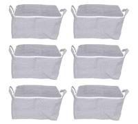 ISTOVO 6X Boîte de Rangement Tridimensionnelle Boîte de Rangement Domestique avec Organisateur de Fenêtre Tissu Pliant Grande Capacité Armoire de Rangement 30L