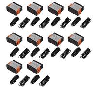 ISTOVO 6X ETC-974 Mini Régulateur de Température Réfrigérateur Thermostat Régulateur Thermorégulateur Thermocouple Double Capteur