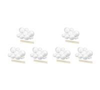 ISTOVO 6X Kit de Projet de SystèMe Solaire, PlanetModel Crafts 14 Boules de SphèRes en PolystyrèNe de Taille Mixte pour Les Projets Scientifiques Scolaires