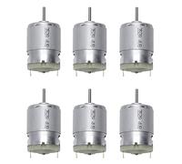 ISTOVO 6X RS380 DC 1.5-18 V 30000RPM Mini Moteur de 38X28mm pour RC Modele de DIY, Argent