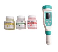 ISTOVO 7 en 1 PH/Chlore Libre/ORP/EC/TDS/Sel/Température PH Mètre Piscine Testeur de Salinité IP67 Étanche pour Aquarium Facile à Utiliser