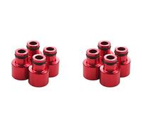 ISTOVO 8 Pièces Adaptateurs D'Injecteur de Carburant Chapeau Entretoises de Buse de Carburant Rallonges Accessoires de Capuchon Supérieur de Voiture pour B16 B18 D16Z D16Y