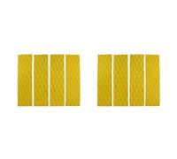 ISTOVO 8 Pièces/Lot Surfant de Face Traction Pad-Sup Planche de Surf La Poignée de Pont Remplacement du Tapis avec Adhésif (Jaune)