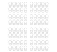 ISTOVO 80 Pcs Bouton Silicone Anneau Porte-Sucette Mannequin Pince Adaptateur Clair