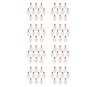 ISTOVO 80 Pcs Verre Liège Bouteille Verres Ampoules Laine Bouteille Pendentifs Forme de Coeur