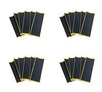 ISTOVO 80 Pièces Séries/Lot Noir Touche Pont Uncut Bande Autocollants Noir Mousse Grip Bande Autocollants 38mm x 110mm