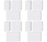 ISTOVO 80Pcs Scellants D'Isolateurs de Sortie D'Isolation Murale, Tampons D'Isolation de Prise Électrique pour Mur, Lumière, Prise de Commutateur