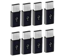 ISTOVO 8X Adaptateur Micro-USB vers USB C, Adaptateur de Charge Mini vers Typec, Connecteur de Conversion Adaptateur USB Type C avec Résistance