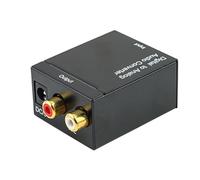 ISTOVO Adaptateur Convertisseur Coaxial Toslink SPDIF Numerique vers Analogique Audio avec Cable Fibre