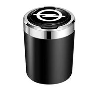 ISTOVO Auto Cendriers pour Opel Corsa 2019-2023,Portable avec Couvercle Cendrier de Voiture sans Fumée Cendrie Nettoyage Facile Aménagements Intérieurs,Black