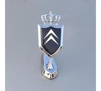 ISTOVO Auto Emblèmes pour Citroen C5 X 2021 2022 2023,Métal Voiture Logo Badge Calandre Avant Couvercle Emblèmes Ornements Remplacement de l'emblème du Capot Accessoire de Voiture,C