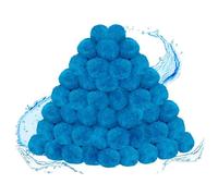 ISTOVO Billes Filtrantes de Piscine, Substituts de Sable de Filtre de Piscine, Boules de Média Filtrant Respectueux de l'environnement, Média Filtrant à Billes de Fibres (B)