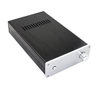 ISTOVO BoîTier D'Amplificateur, LM3886 Tout en Aluminium Châssis D'Amplificateur Bricolage BoîTier D'Amplificateur Audio avec Prise de Courant