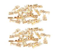 ISTOVO Bornes de cables en laiton 6,3 mm connecteurs, 40 morceaux