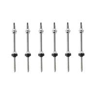 ISTOVO Boulons de Suspension Solaire de 25 cm Vis de de Toit de Panneau Solaire M10 Support de de Panneau Solaire PV pour la Fixation de Panneau Solaire 6 Pièces Durables