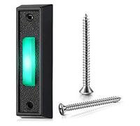 ISTOVO Bouton de Sonnette Filaire 1 PièCes avec LumièRe LED, Remplacement Du Bouton de Sonnerie de Sonnette, Interrupteur D'Ouverture de Porte Mural