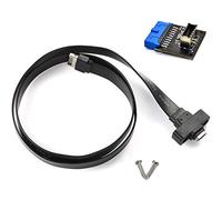 ISTOVO Câble D'Extension D'En-Tête de Panneau USB 3.1 Type C 50 Cm, Câble USB 3.1 Type E vers USB 3.1 Type C, Câble Gen 2 10 Gbps