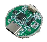 ISTOVO Carte de Pilote de Lampe de Poche à Lumière Vive Side Strong Light Module de Gestion de Batterie USB 10W, avec Interface USB. Board de Protection de Charge avec Interrupteur.