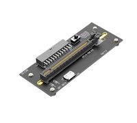 ISTOVO Carte D'Extension NVME vers PCIE4.0 pour GPU avec Alimentation ATX 24 Broches pour M.2 NVME vers PCIEX16 SFF8611 à SFF-8612 24PIN