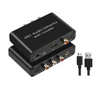 ISTOVO Convertisseur Audio Extracteur Audio Arc Compatible Optique SPDIF Coaxial vers Analogique 3,5 Mm NuméRique vers Analogique