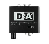 ISTOVO Convertisseur Toslink Optique Coaxial NuméRique de 192KHz vers Convertisseur Audio Analogique HiFi de 3,5 Mm avec Spdif