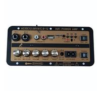 ISTOVO DC12V/24V 110V-220V 30W Amplificateur Audio Bluetooth avec Subwoofer Optique Amplificateur Audio pour Maison Voiture Prise UE