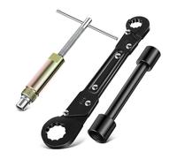 ISTOVO de Clés D'Arrêt D'Angle pour Outil de Plomberie avec Outil D'Extraction de Douille à Compression, Clé de Tuyau D'Eau pour L'Installation D'Angle