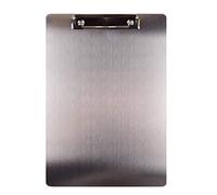 ISTOVO Dossier de Presse-Papiers en MéTal A4 en Acier Inoxydable Clip Board Dossier de Stockage de Factures Dossier D'éCriture de Fichier Conseil Attelle de Menu pour Les Entreprises