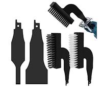 ISTOVO Ensemble de 4 Lames de Grattoir pour Scie Alternative, Acier Allié Noir + Acier au + Métal pour Scies Alternatives
