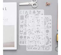 ISTOVO Feuilles de Pochoir Vierges 10 PièCes 7, MatéRiel de Pochoir ModèLe Mylar 12 X 12 Pouces pour Machines pour et Silhouette