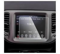 ISTOVO Film Protection D'écran Voiture pour Jeep Compass 2017-2019, Écran Tactile Navigation GPS Verre Trempé Anti-Rayures Transparent Touchscreen
