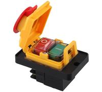 ISTOVO Interrupteur Électromagnétique Interrupteur à Bouton Magnétique KJD12 16A 250V Interrupteur de Protection Contre les Sous-Tensions et les Surcharges pour Outils Électriques