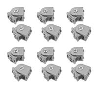 ISTOVO Joint de Pivot en Alliage D'Aluminium de 12 PièCes SéRies Convient pour Profil D'Extrusion D'Aluminium SéRie 2020 Joint de Pivot Flexible 2020 Profil en Aluminium