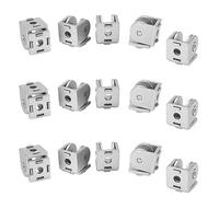 ISTOVO Joint de Pivot En Alliage de Zinc 15Pièces Séries pour Profilé D'Extrusion D'Aluminium Série 2020, Joint de Pivot Flexible pour Profil En Aluminium 2020