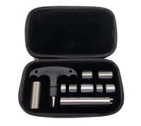 ISTOVO Kit de Boulons de Poids pour Queue de Billard, 8 Boulons de Poids et Outil avec Poignée et Levier Amovibles, Outil Portable pour Queues de Billard